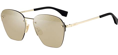 fendi round gradient sunglasses|Fendi geometric rimless aviator sunglasses.